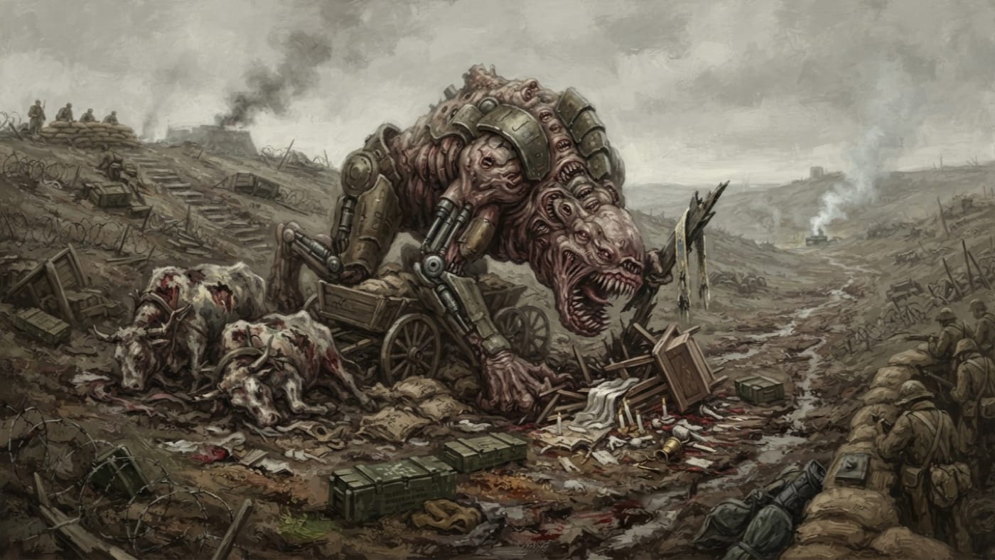 Ration Slope Breach — Ration Slope Breach, rendered as oil-painting.