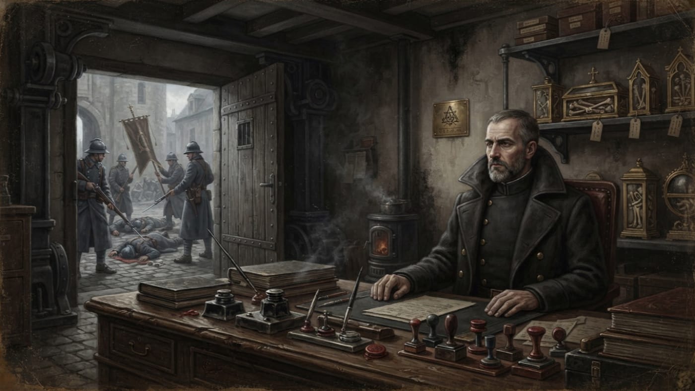 Rational Magistrate — Rational Magistrate, rendered as oil-painting.