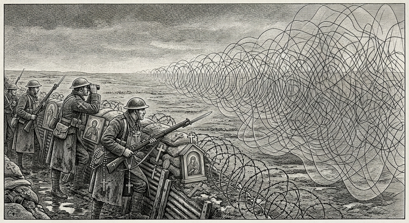 The Nameless Tide pressing against the eastern defences — formless accumulating waves