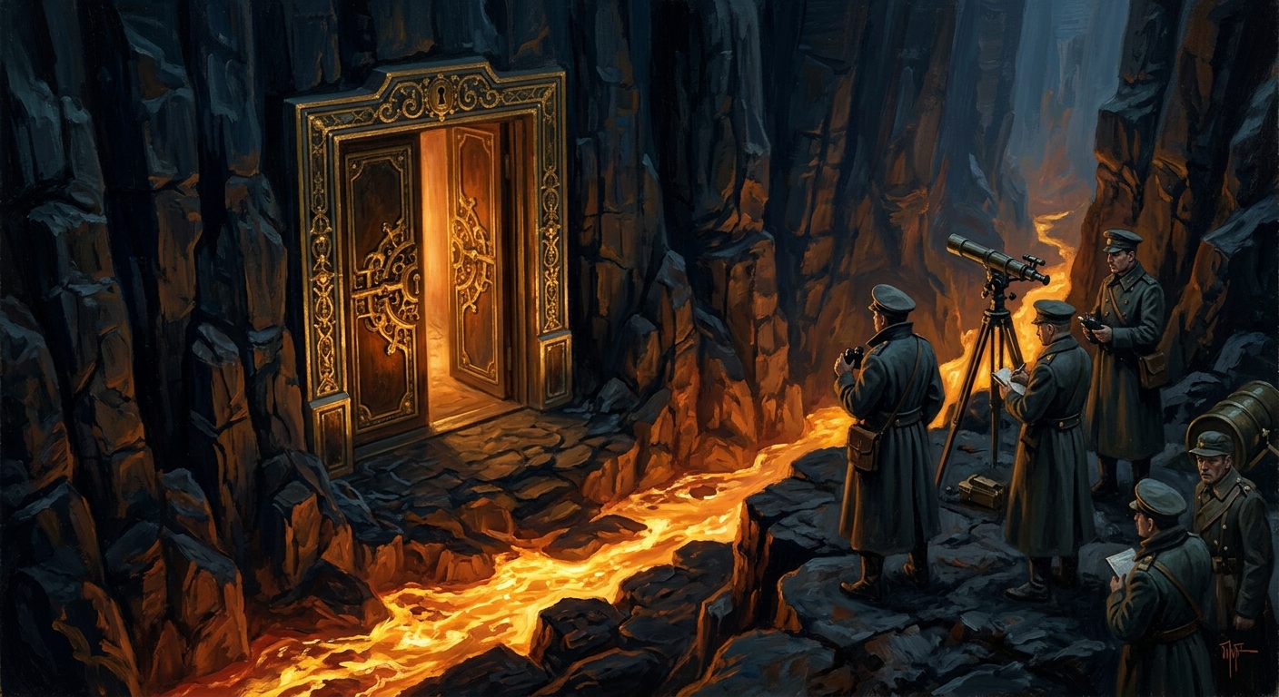 The outer entrance to the Vault of Ten Thousand Keys in the Gilded Chasm