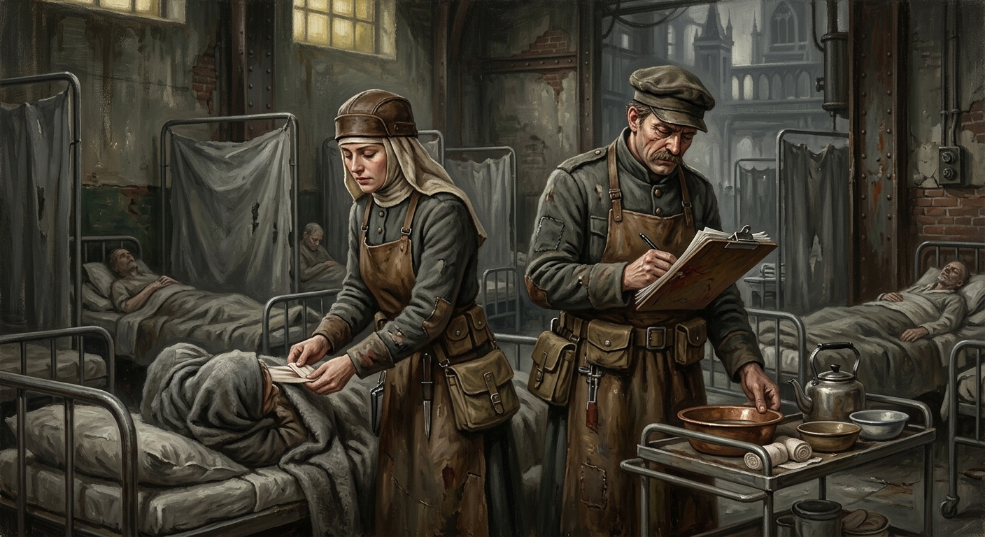 Mercy Ward-Sister / Mercy Ward-Brother — Mercy Ward-Sister / Mercy Ward-Brother, rendered as oil-painting.