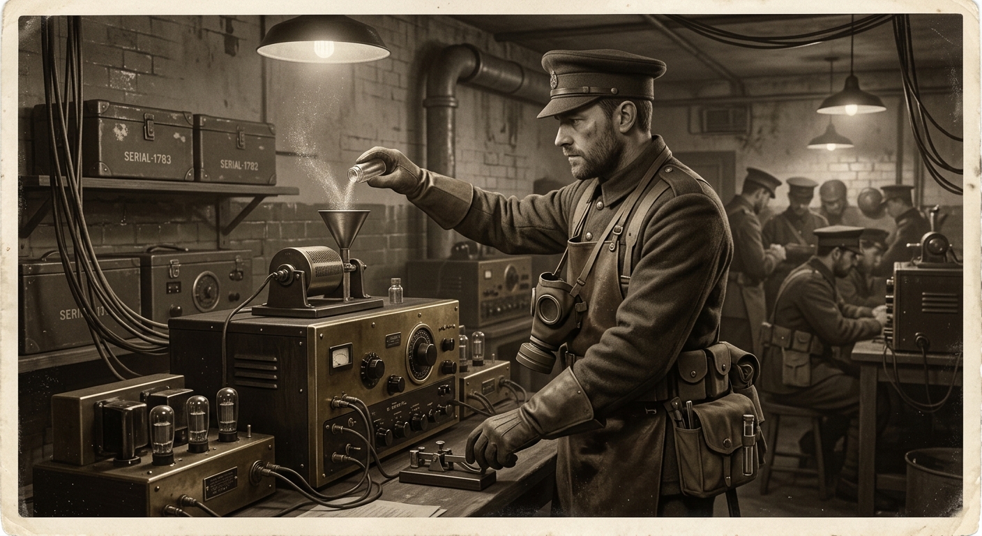 Orison Signal Engineer — On the Origin of Dust and Authority, rendered as photograph.