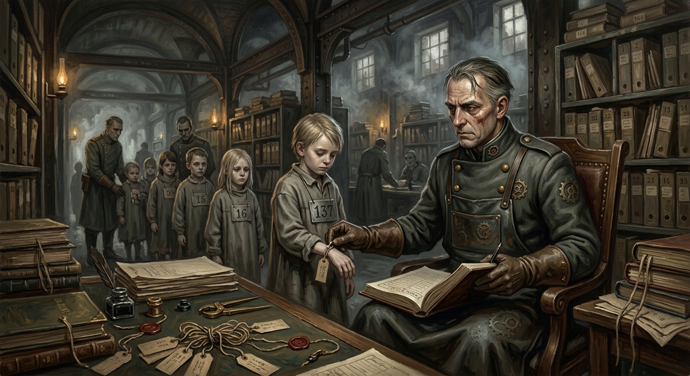 Orphanage Registrar — Orphanage Registrar, rendered as oil-painting.