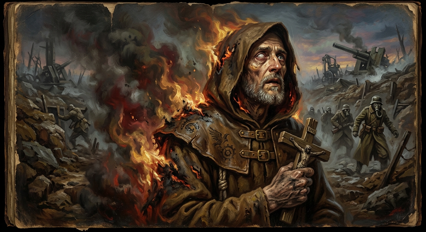 Brother Tomislav — Brother Tomislav, rendered as oil-painting.