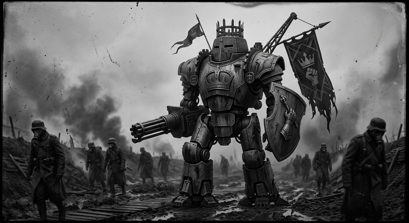 The Crownguard Titans — On Their Form and Ornament, rendered as photograph.
