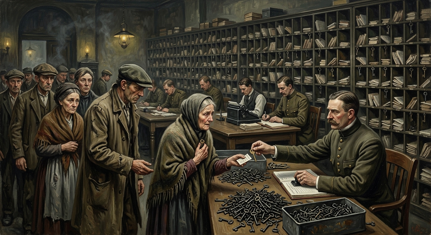 The Ten Thousand Keys — The Ten Thousand Keys, rendered as oil-painting.