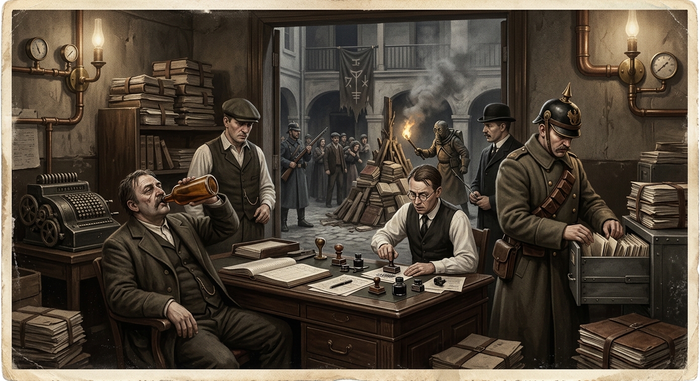 The Witch-Hunts of Toulouse — On the Date, Since Records Has Been Drinking Again, rendered as photograph.