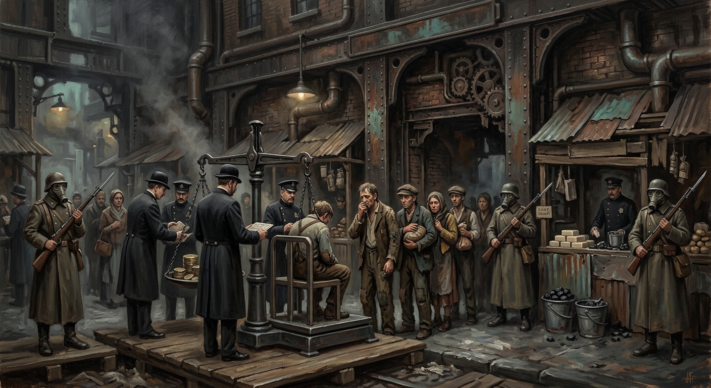Clipper's Market — Clipper's Market, rendered as oil-painting.