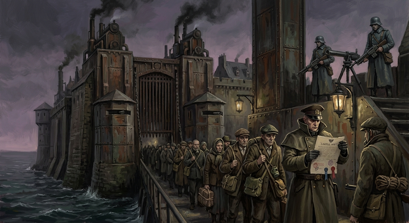 Town of Saint-Malo — Town of Saint-Malo, rendered as oil-painting.