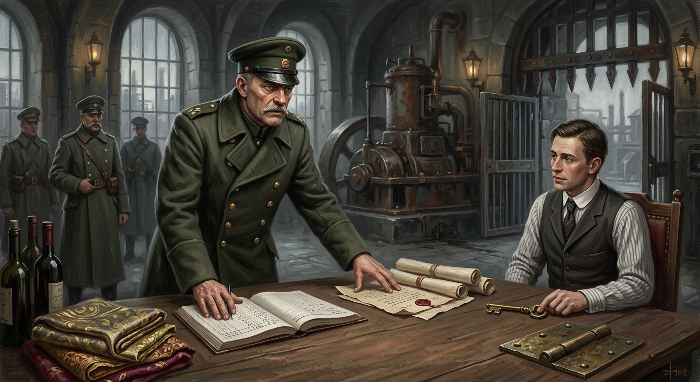 Colonel Verdane — Colonel Verdane, rendered as oil-painting.