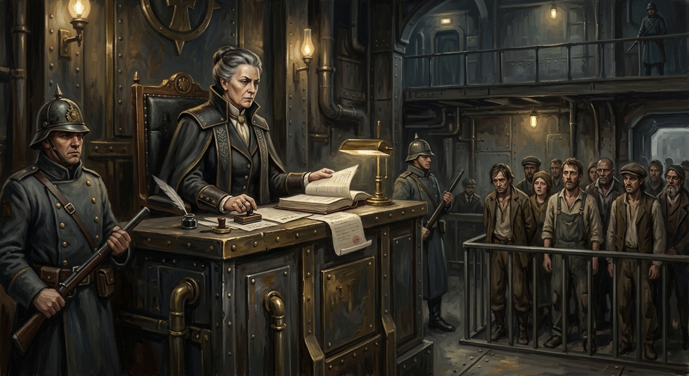 Presiding Judge Elsbeth Krail — Presiding Judge Elsbeth Krail, rendered as oil-painting.