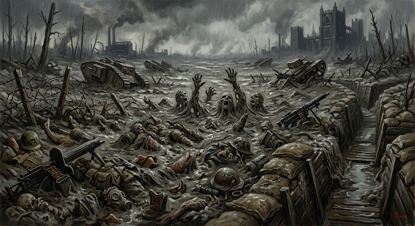 Flesh-Mud — Flesh-Mud, rendered as oil-painting.