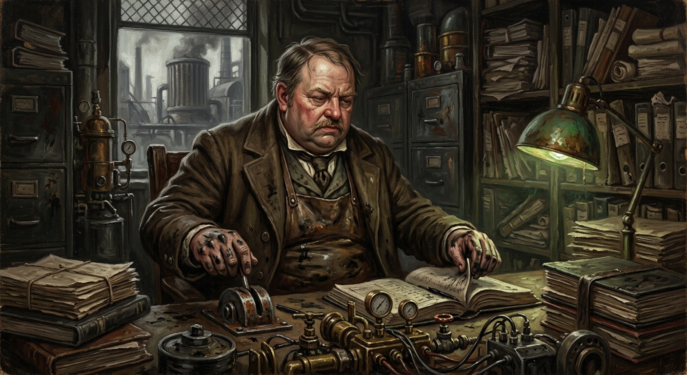 Guildmaster Pex Ruln — Guildmaster Pex Ruln, rendered as oil-painting.