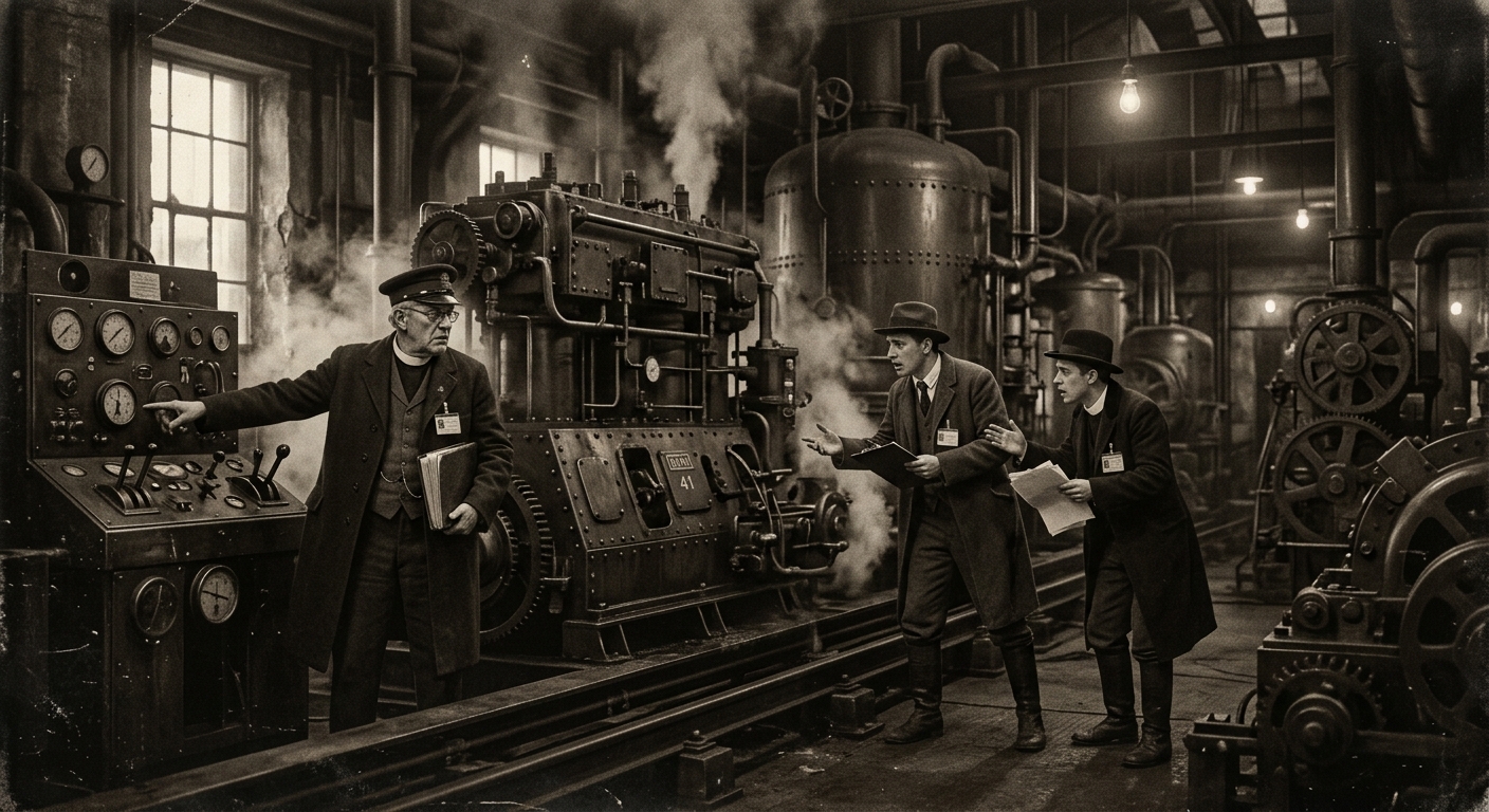 Sulking Engines — On the Accepted Lies, rendered as photograph.