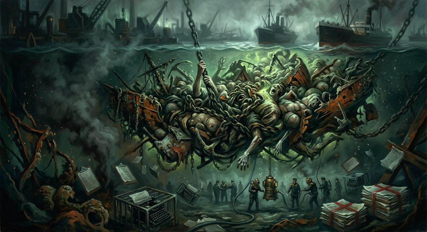 The Drowned Choir — The Drowned Choir, rendered as oil-painting.