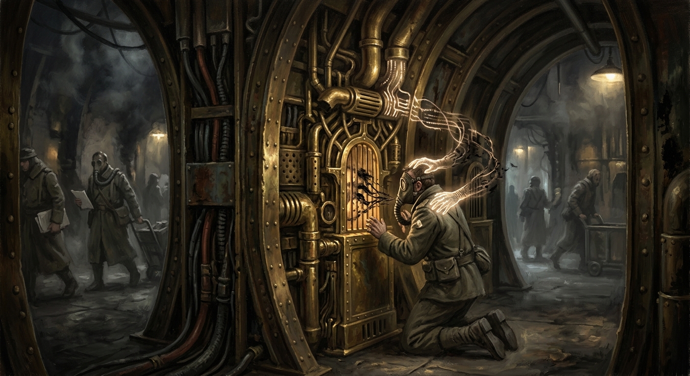 The Confession Echo — The Confession Echo, rendered as oil-painting.