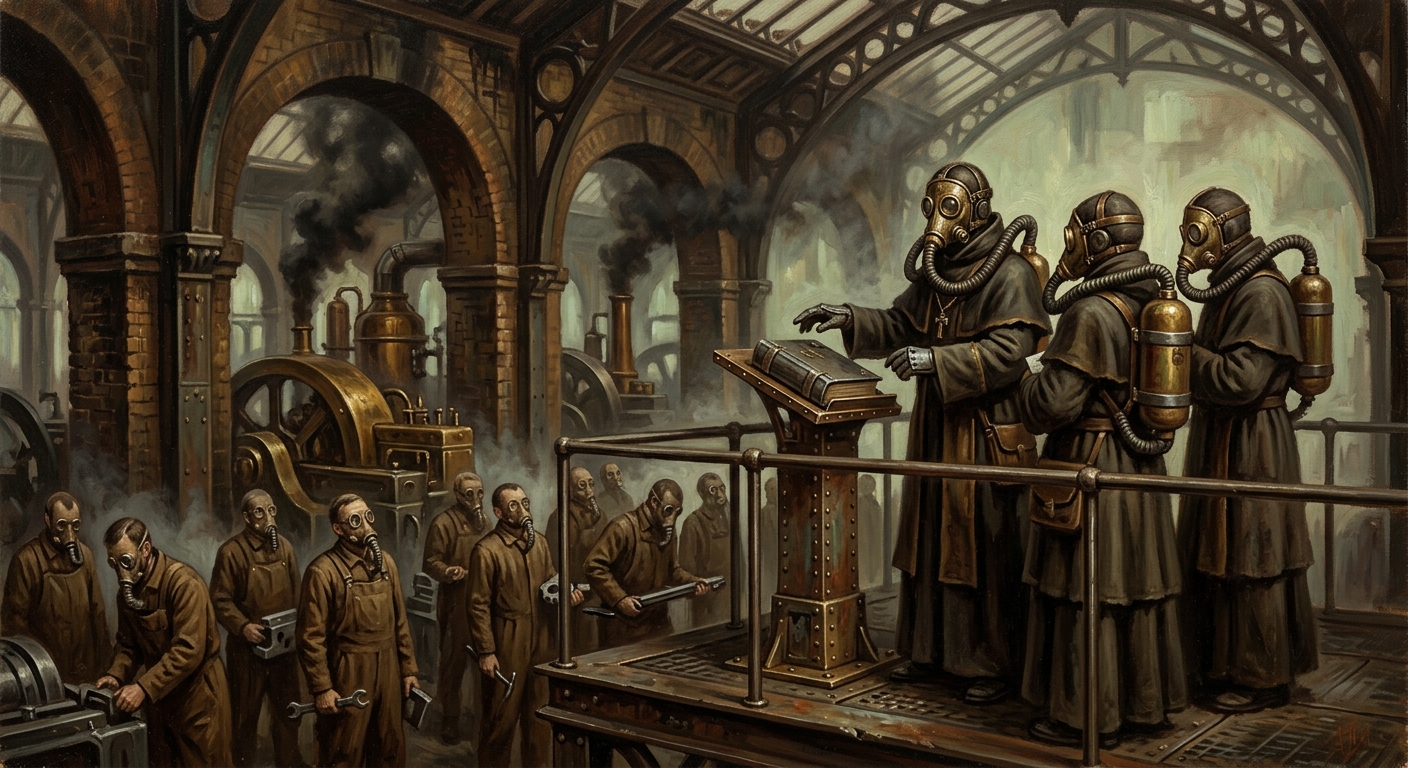 Mirror Choir — Mirror Choir, rendered as oil-painting.