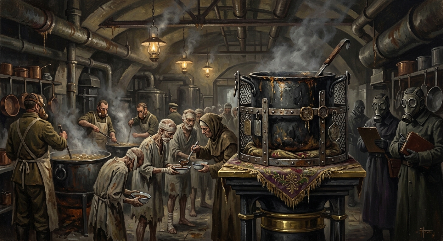 Saint Marrow-of-the-Ladle — Saint Marrow-of-the-Ladle, rendered as oil-painting.