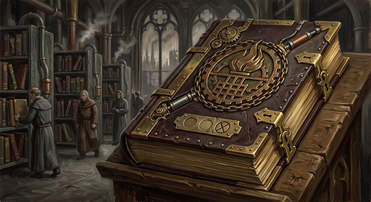 The Book of Promise — The Book of Promise, rendered as oil-painting.