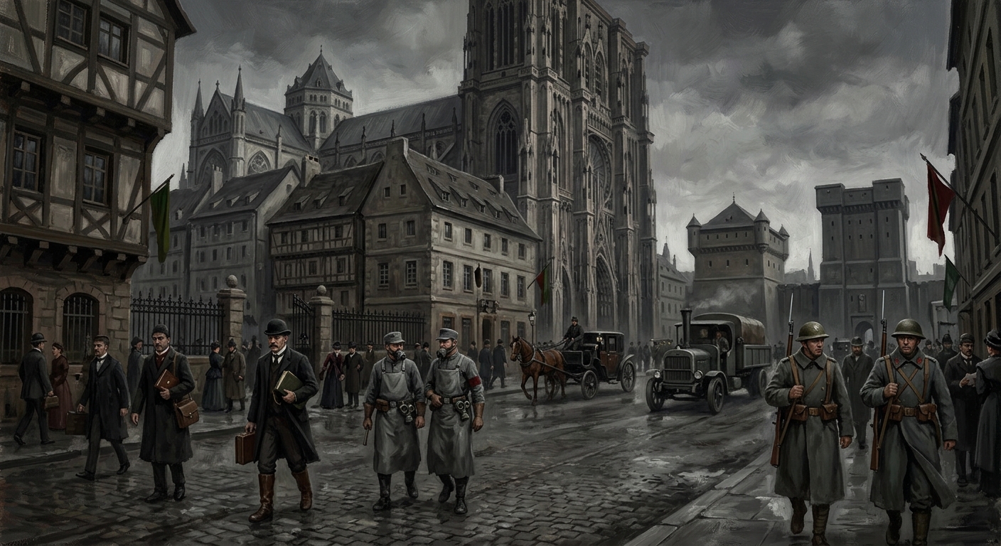 The Sanctum Mile — The Sanctum Mile, rendered as oil-painting.