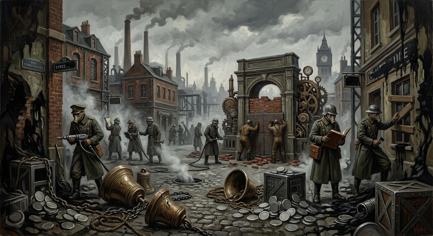 The Redaction of Épernay — The Redaction of Épernay, rendered as oil-painting.