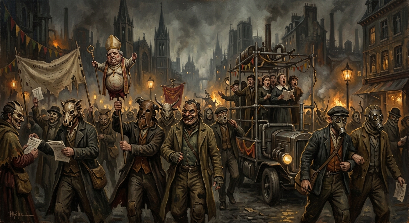 The Tumults of Lyon — The Tumults of Lyon, rendered as oil-painting.