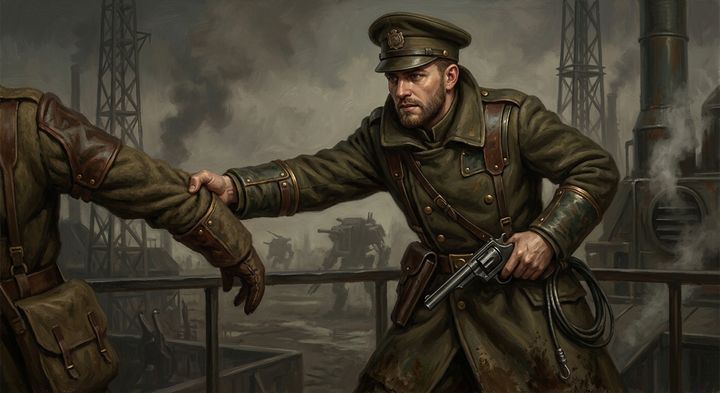 Corporal Drennan — Corporal Drennan, rendered as oil-painting.