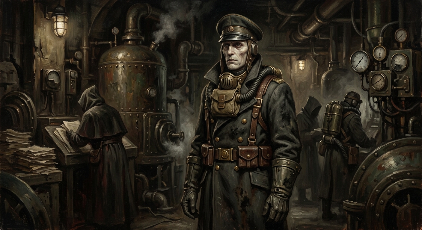 Adept Harlen — Adept Harlen, rendered as oil-painting.