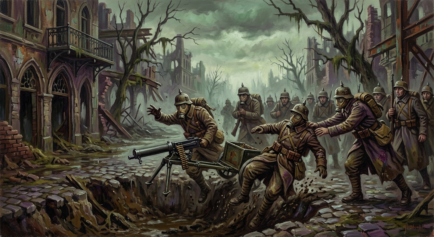 Mire Collapse of Debrecen — Mire Collapse of Debrecen, rendered as oil-painting.