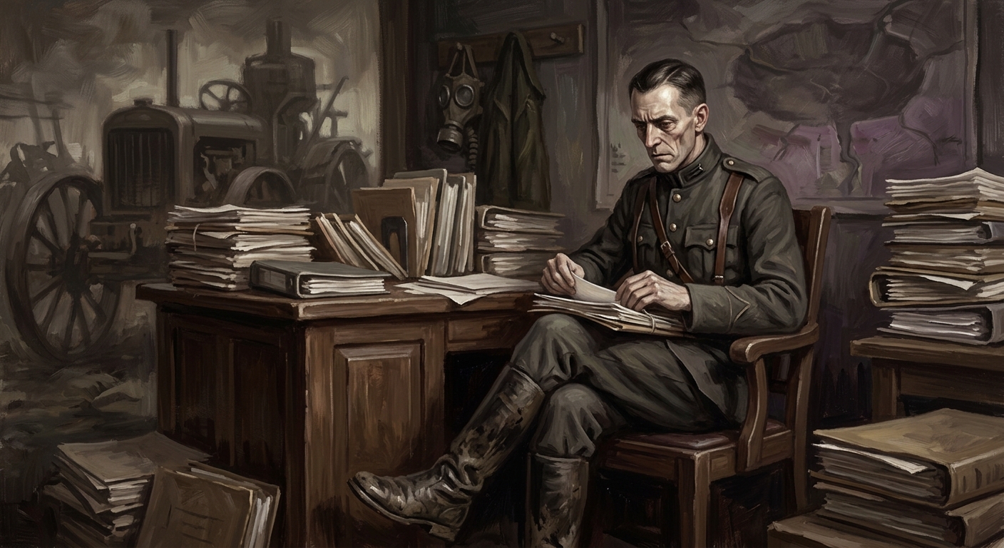 Lieutenant Voss — Lieutenant Voss, rendered as oil-painting.