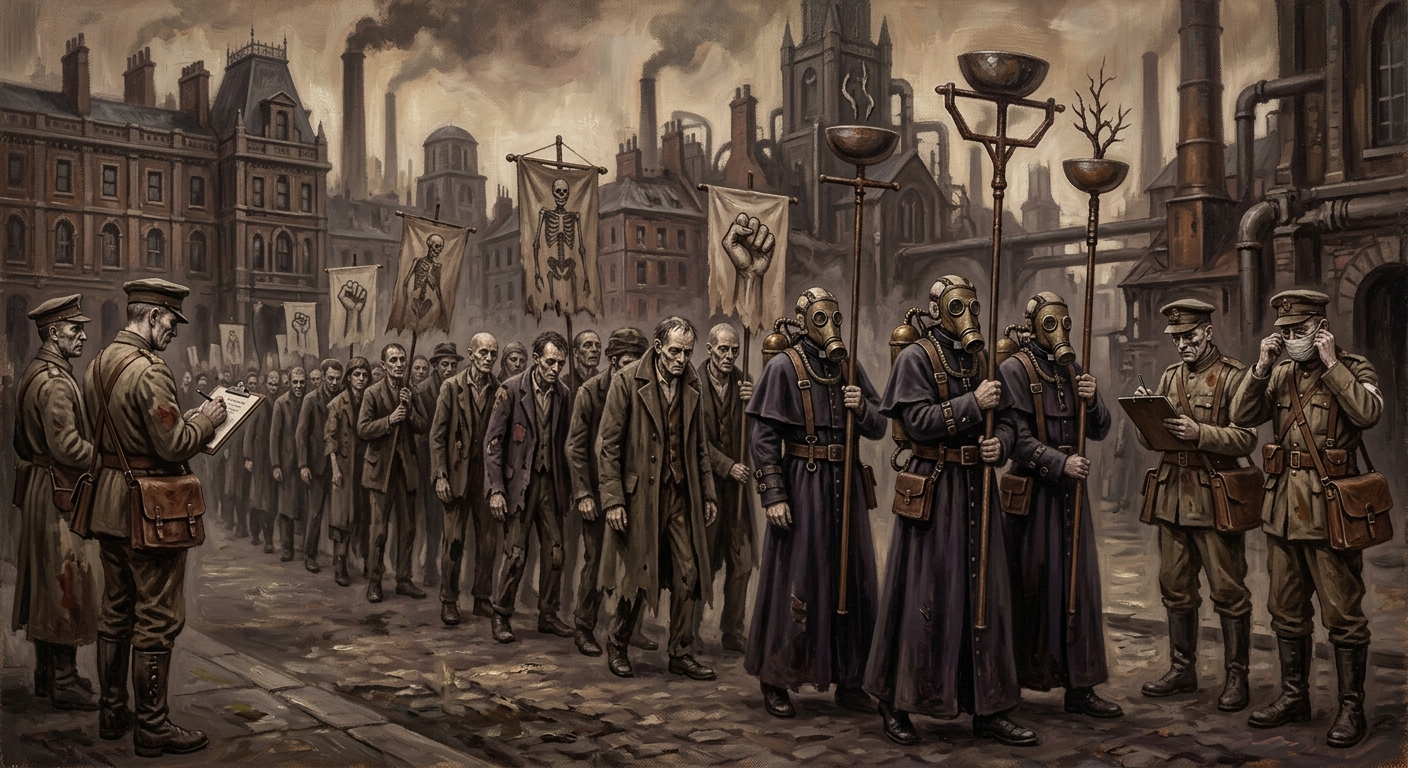 Triumph of the Gaunt — Triumph of the Gaunt, rendered as oil-painting.