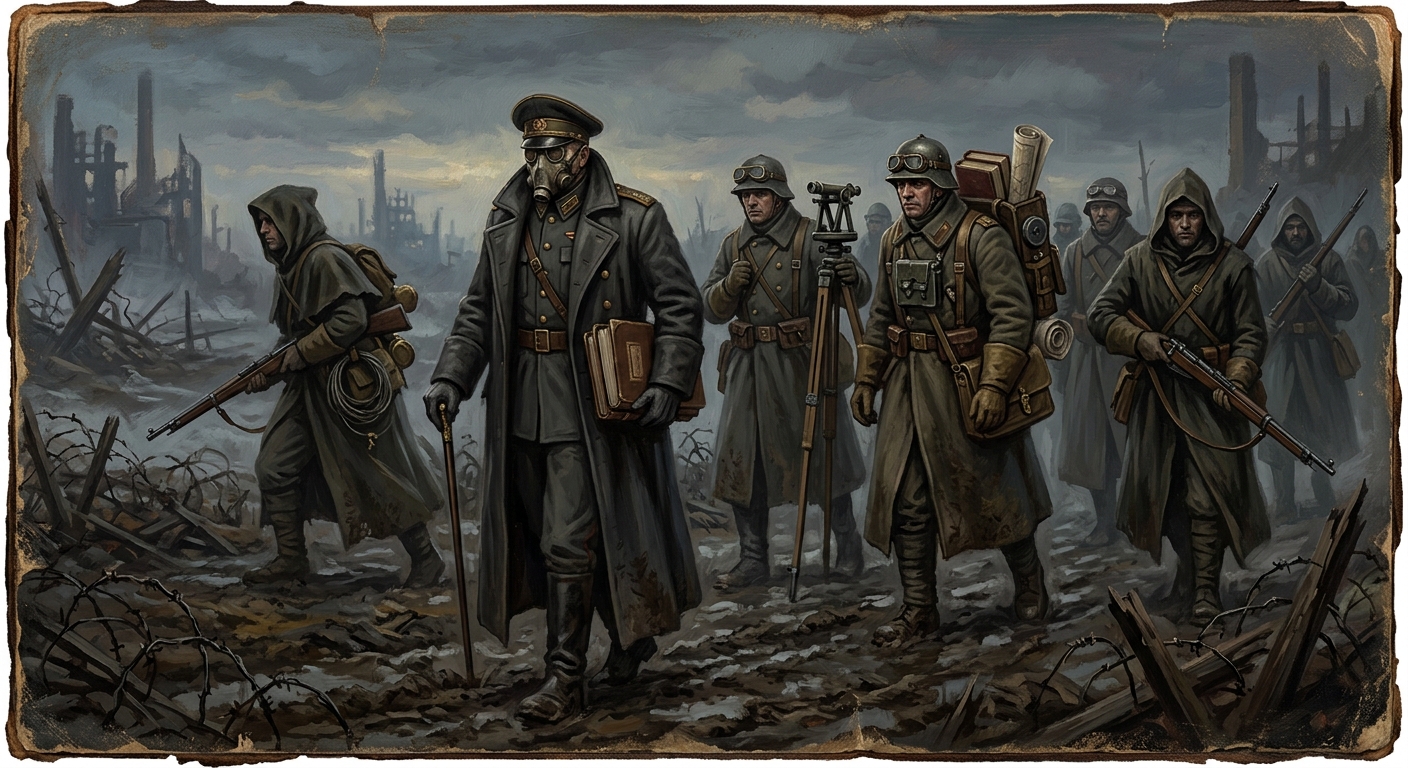 Bureau of War Reconnaissance Commissariat — Bureau of War Reconnaissance Commissariat, rendered as oil-painting.