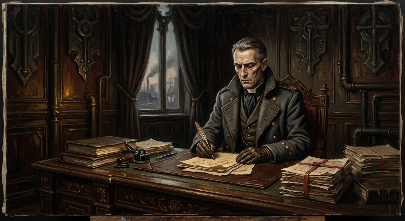Legate-Prior Mertens — Legate-Prior Mertens, rendered as oil-painting.