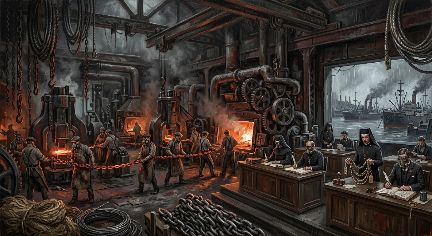 Dover Chainworks — Dover Chainworks, rendered as oil-painting.