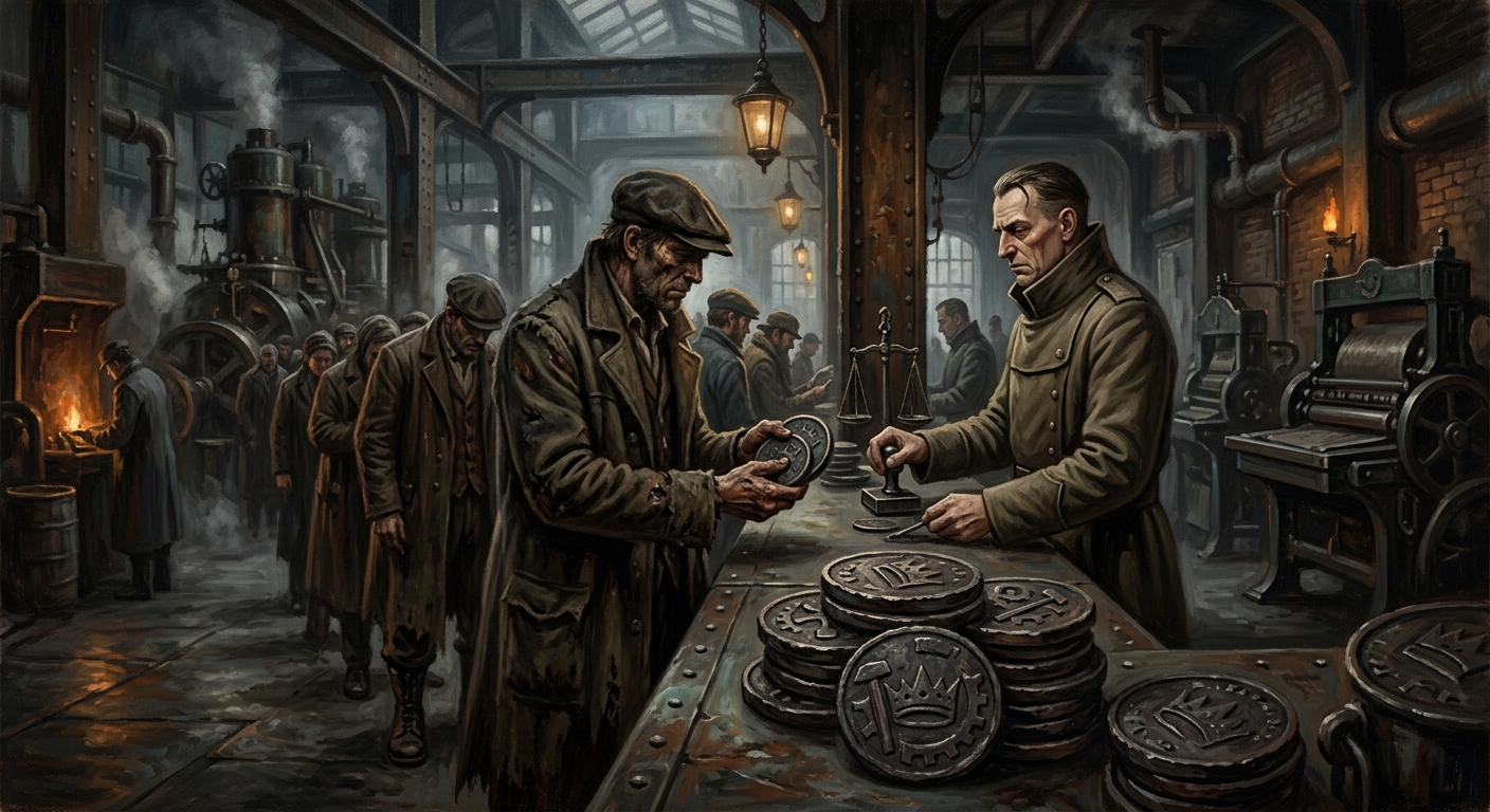 Iron Crown Currency — Iron Crown Currency, rendered as oil-painting.