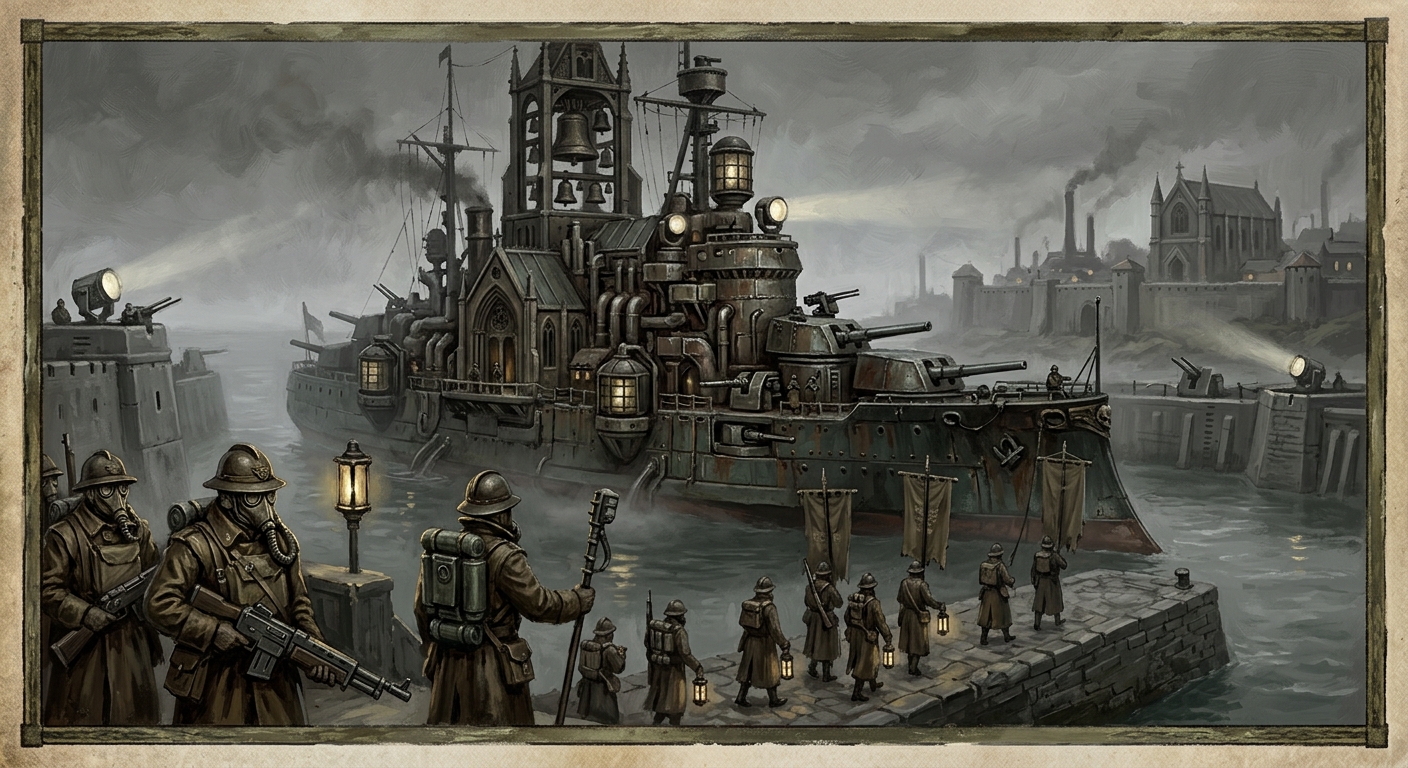 The Lantern Way — The Lantern Way, rendered as oil-painting.