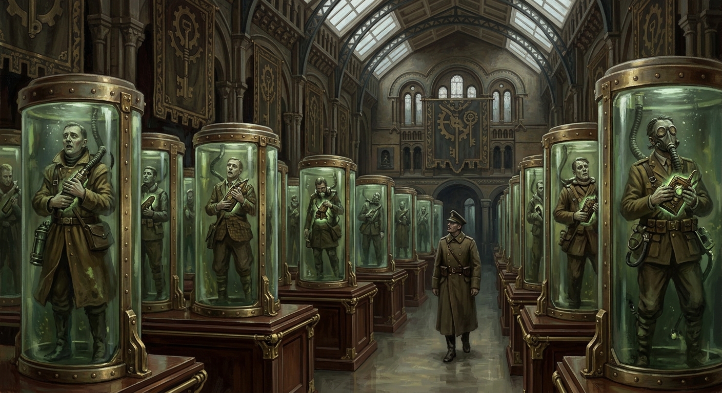 The Locked — The Locked, rendered as oil-painting.
