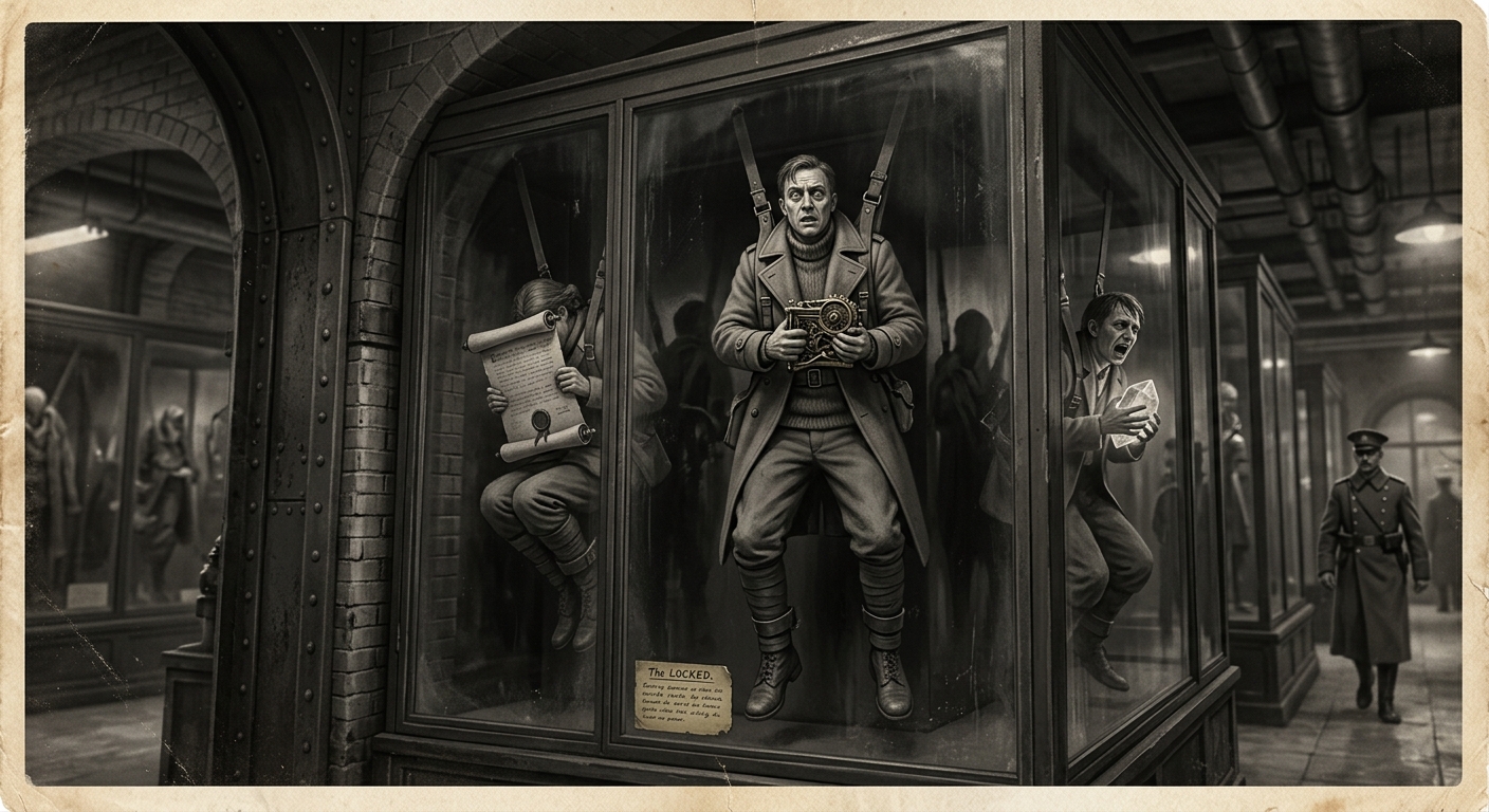 The Locked — On How One Becomes Locked, rendered as photograph.