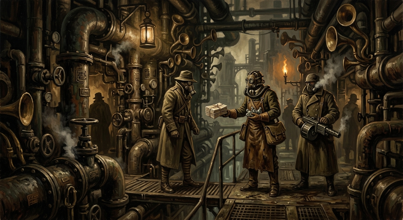 The Underchord Cartel — The Underchord Cartel, rendered as oil-painting.