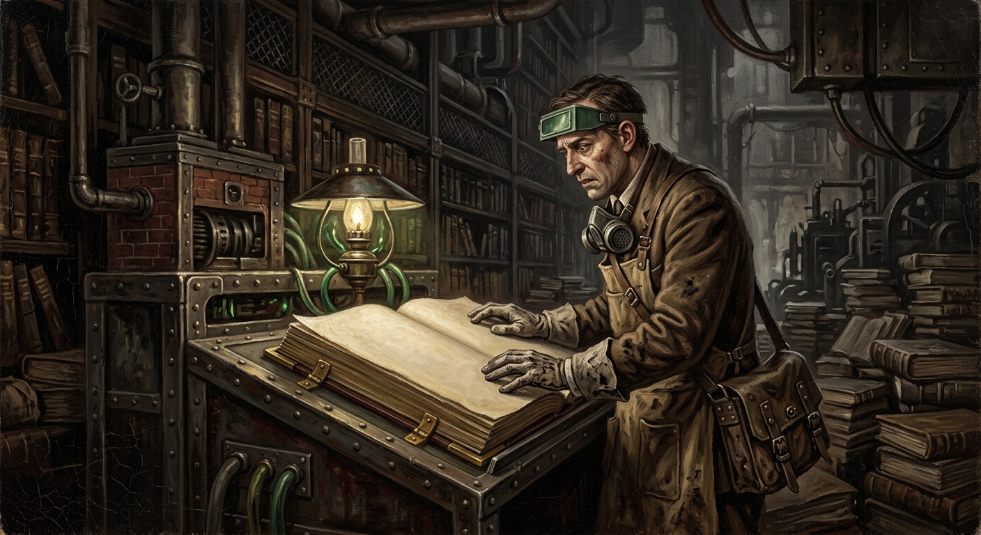 Paper Keeper Seld — Paper Keeper Seld, rendered as oil-painting.