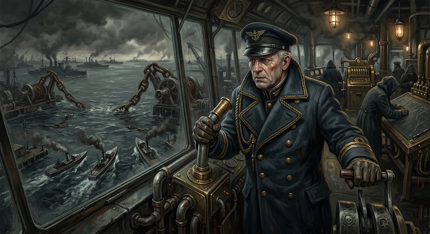 Praefect-Naval Cassius Tern — Praefect-Naval Cassius Tern, rendered as oil-painting.