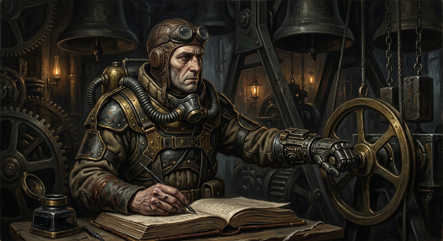 Bell-Warden Andros Pell — Bell-Warden Andros Pell, rendered as oil-painting.