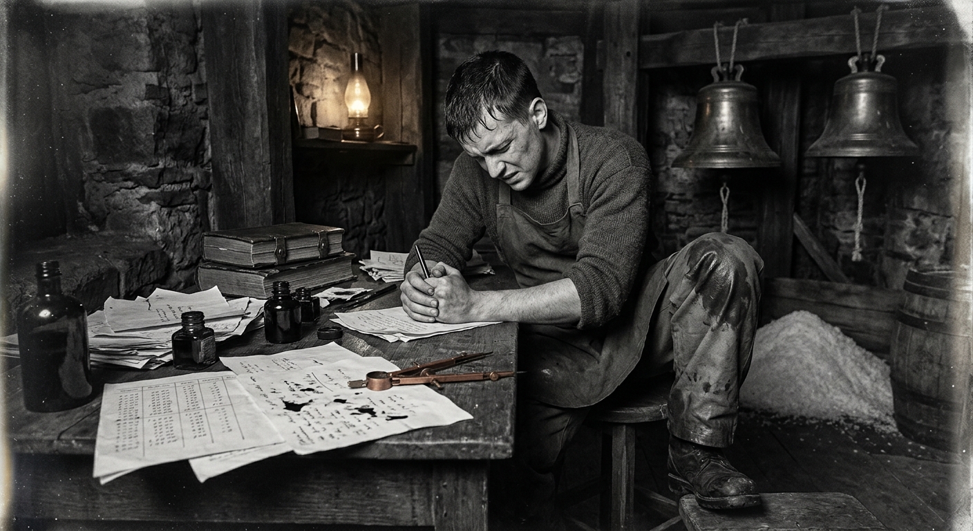 Bell-Warden Andros Pell — On His Apprenticeship Among Bronze and Salt, rendered as photograph.