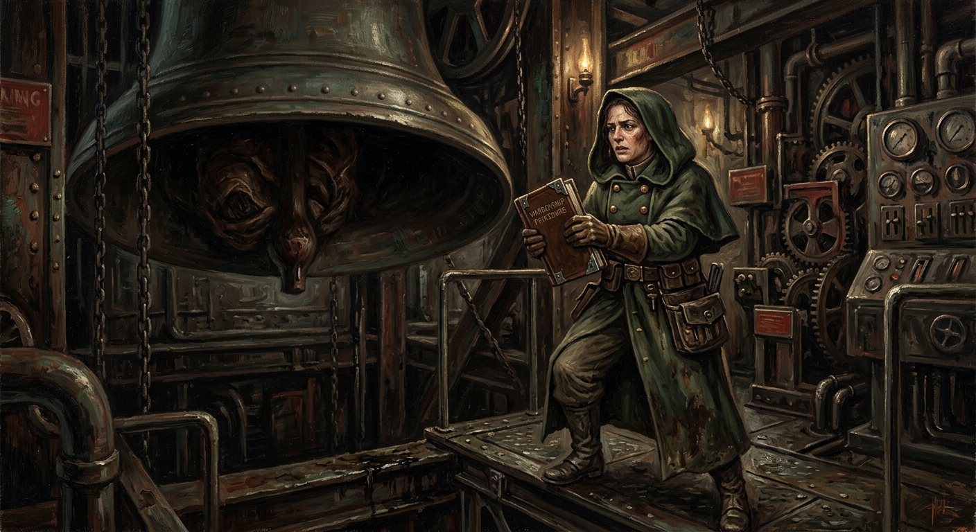 Bell-Warden Katerin Liss — Bell-Warden Katerin Liss, rendered as oil-painting.