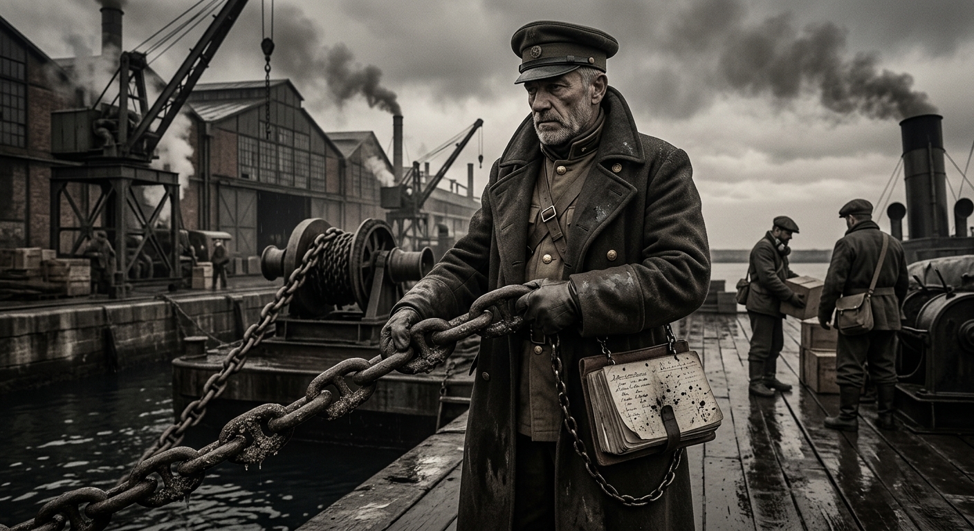 Chainmaster Kosta — On the Custodians and Their Monopoly, rendered as photograph.
