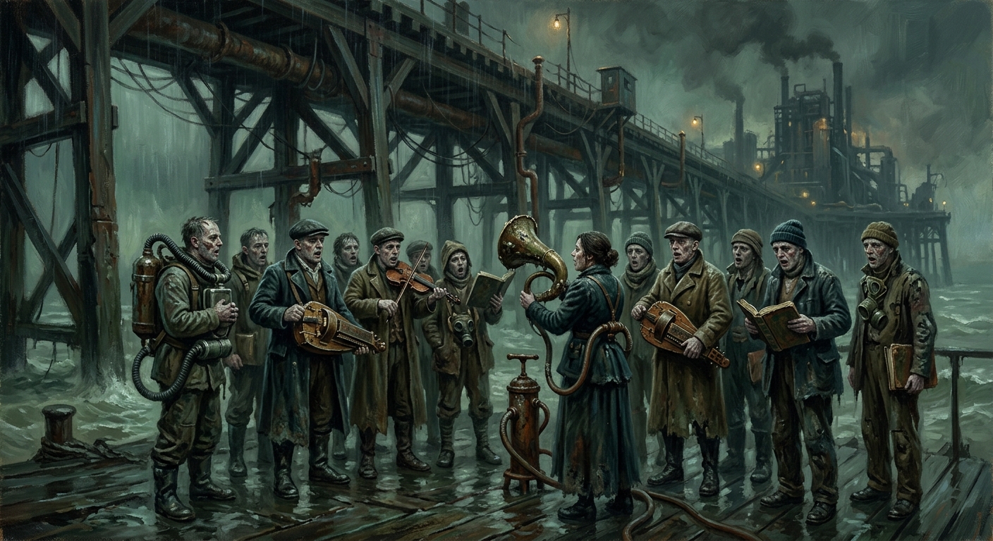 Brine Choir — Brine Choir, rendered as oil-painting.