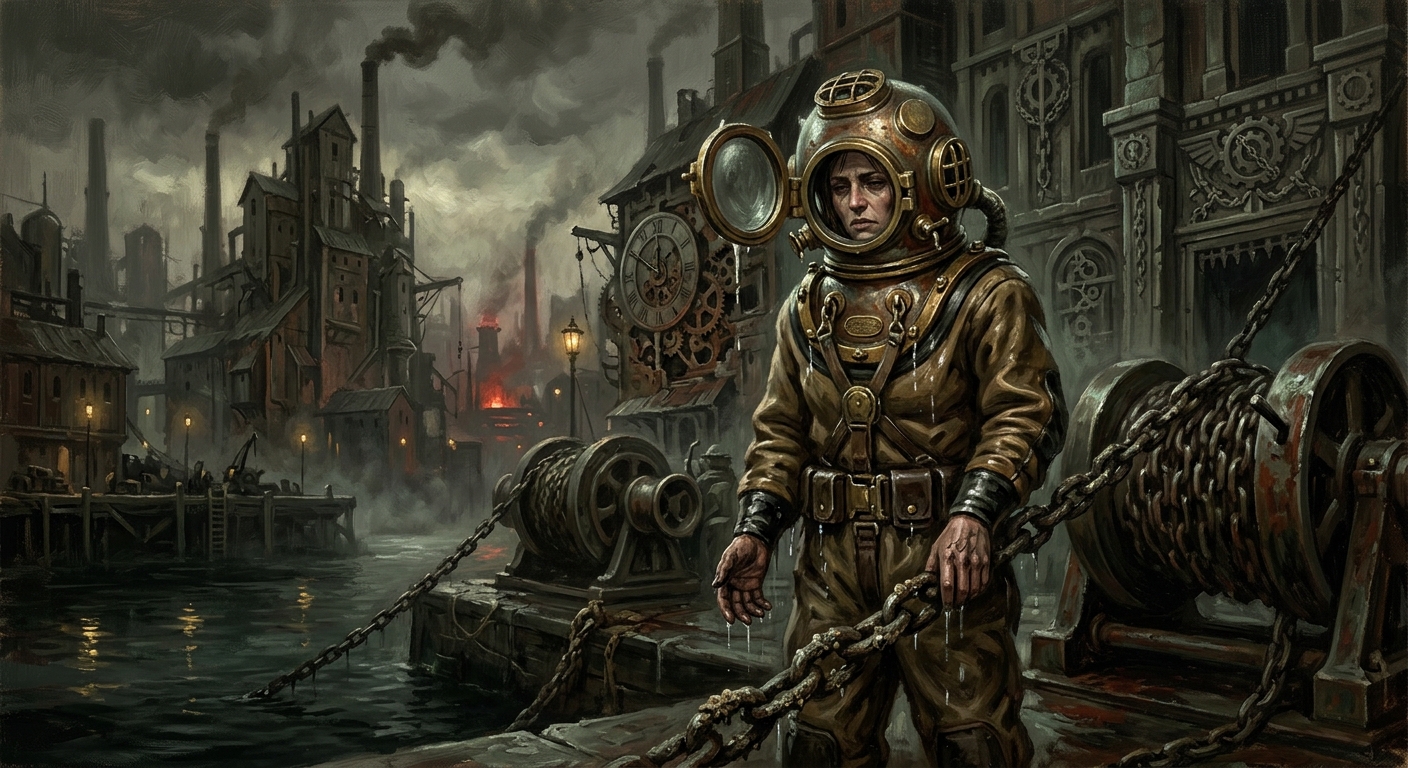 Diver-Matron Sera — Diver-Matron Sera, rendered as oil-painting.
