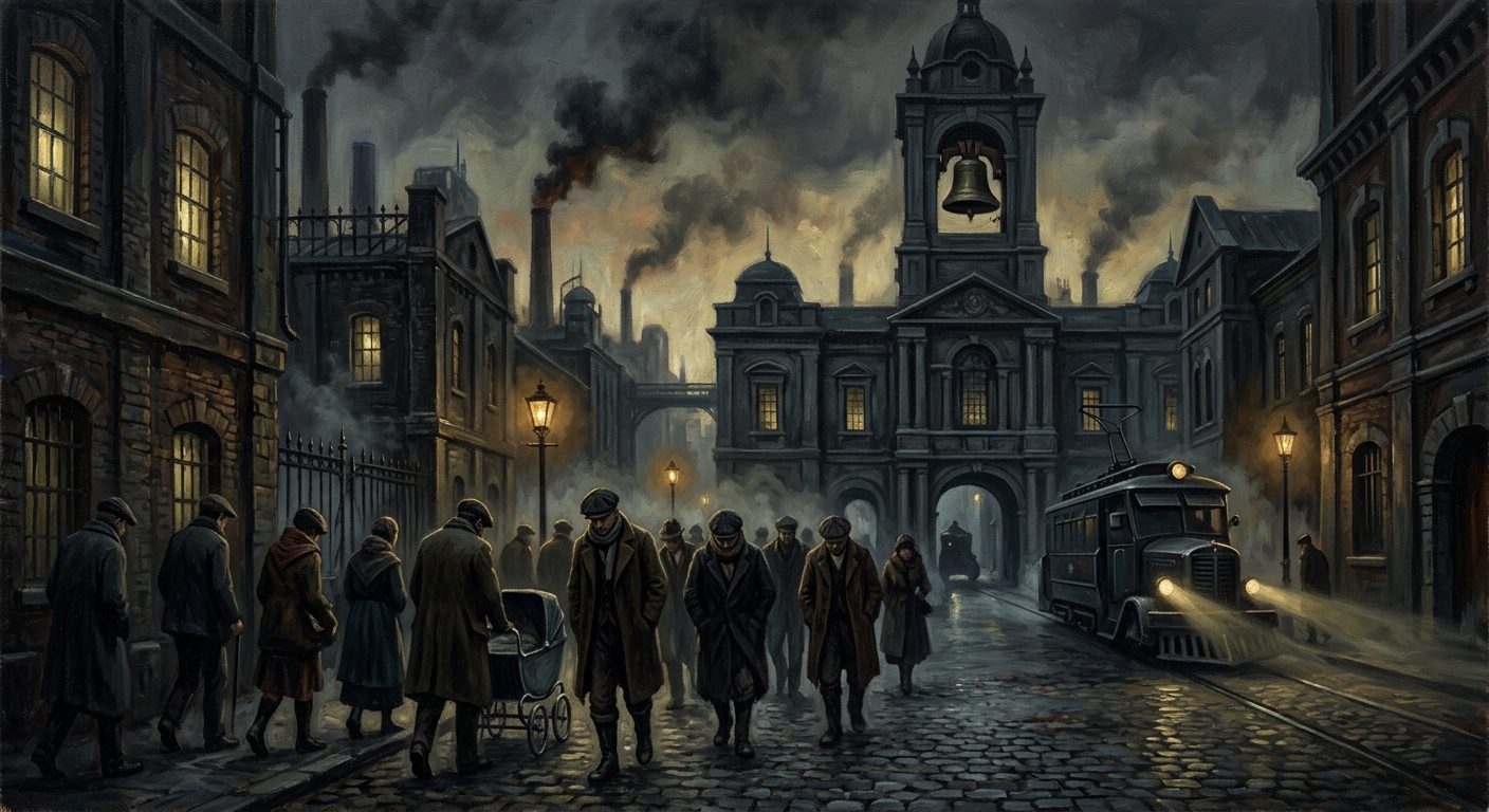 Night of Quiet Bells — Night of Quiet Bells, rendered as oil-painting.