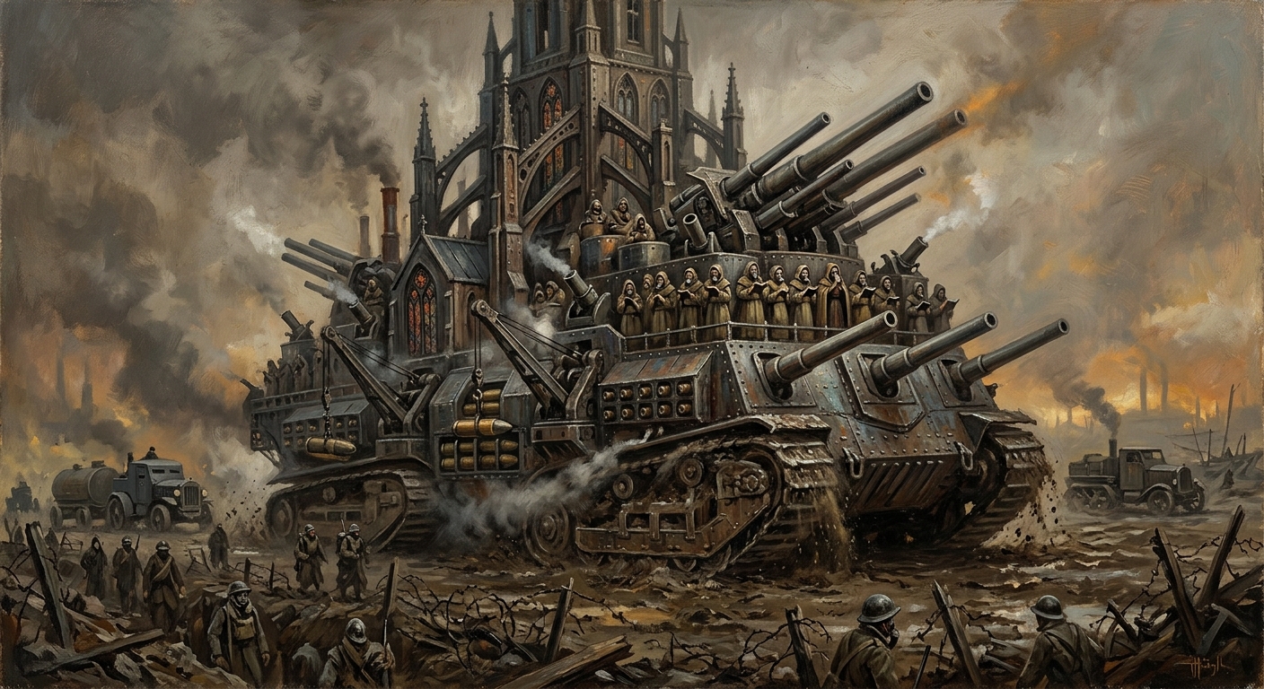 Processional Arsenal — Processional Arsenal, rendered as oil-painting.
