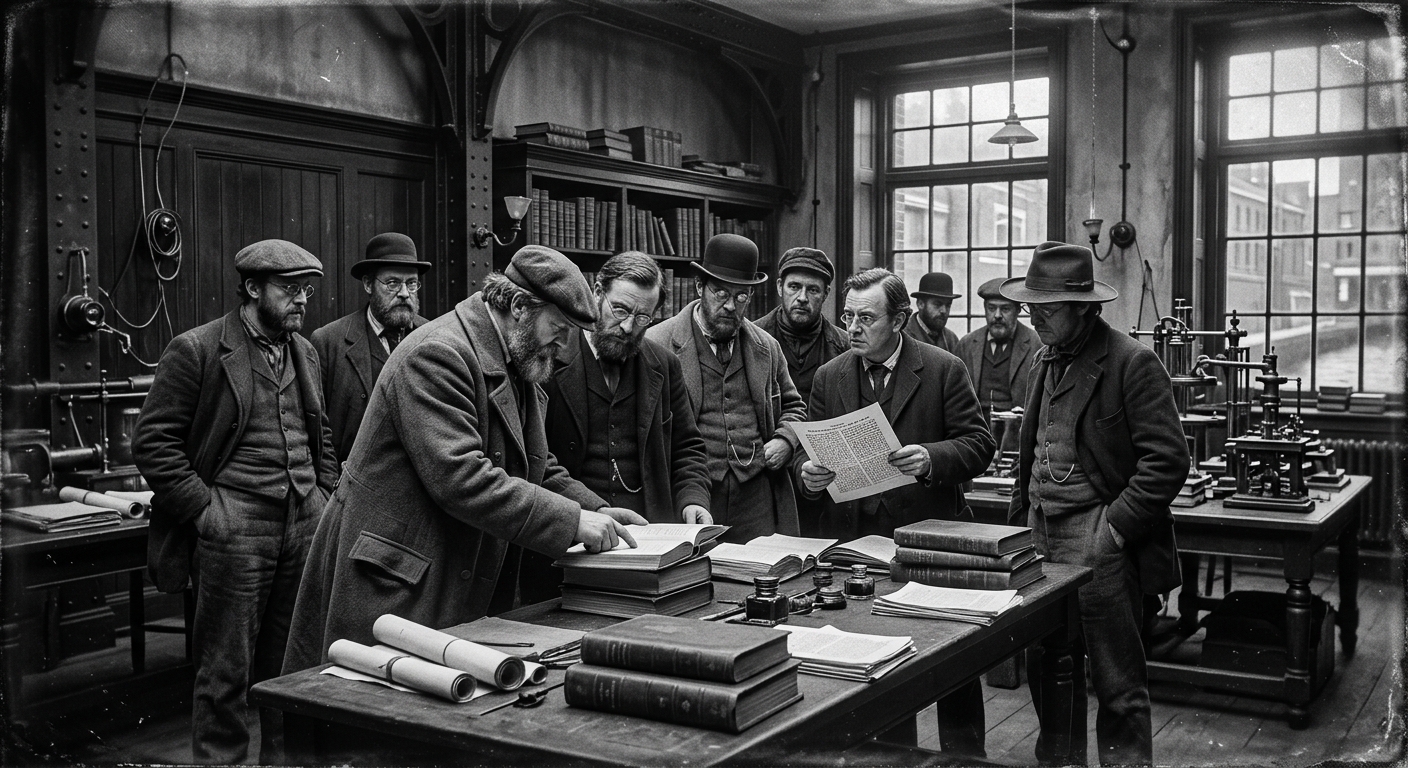 Amsterdam — On the Scholars Before the Academy, rendered as photograph.